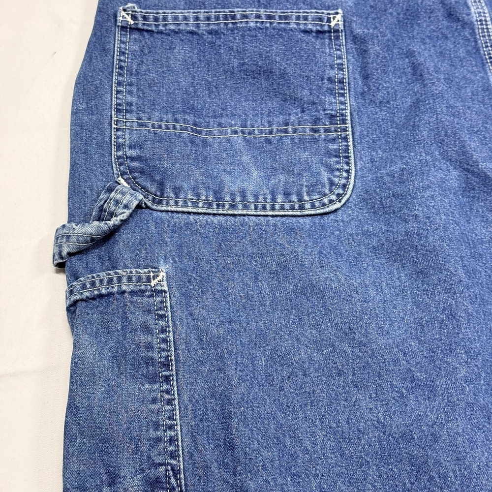 VTG Carhartt B13 DST Dungaree Fit Men 42x30 Jeans Carpenter Work Hammer Pocket - Picture 9 of 16